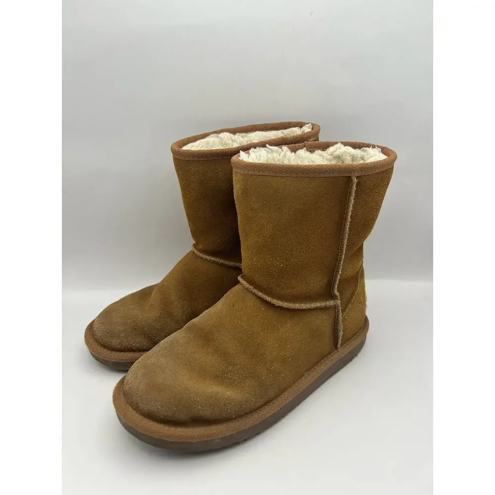 Kookaburra By Ugg Brown Suede Short Boots Kids Size 2